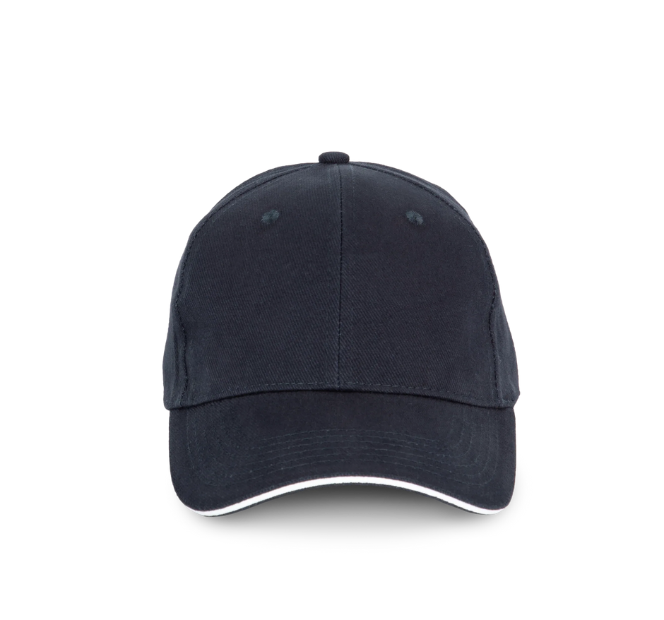KP198 - Casquette en coton biologique à sandwich contrasté - 6 panneaux - Occifloc