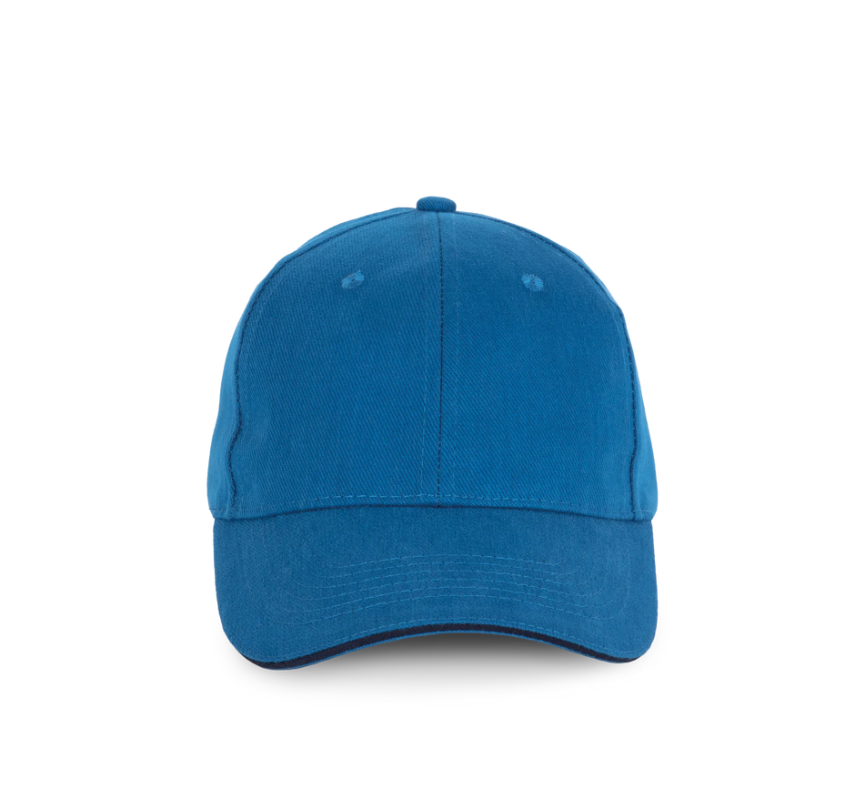 KP198 - Casquette en coton biologique à sandwich contrasté - 6 panneaux - Occifloc