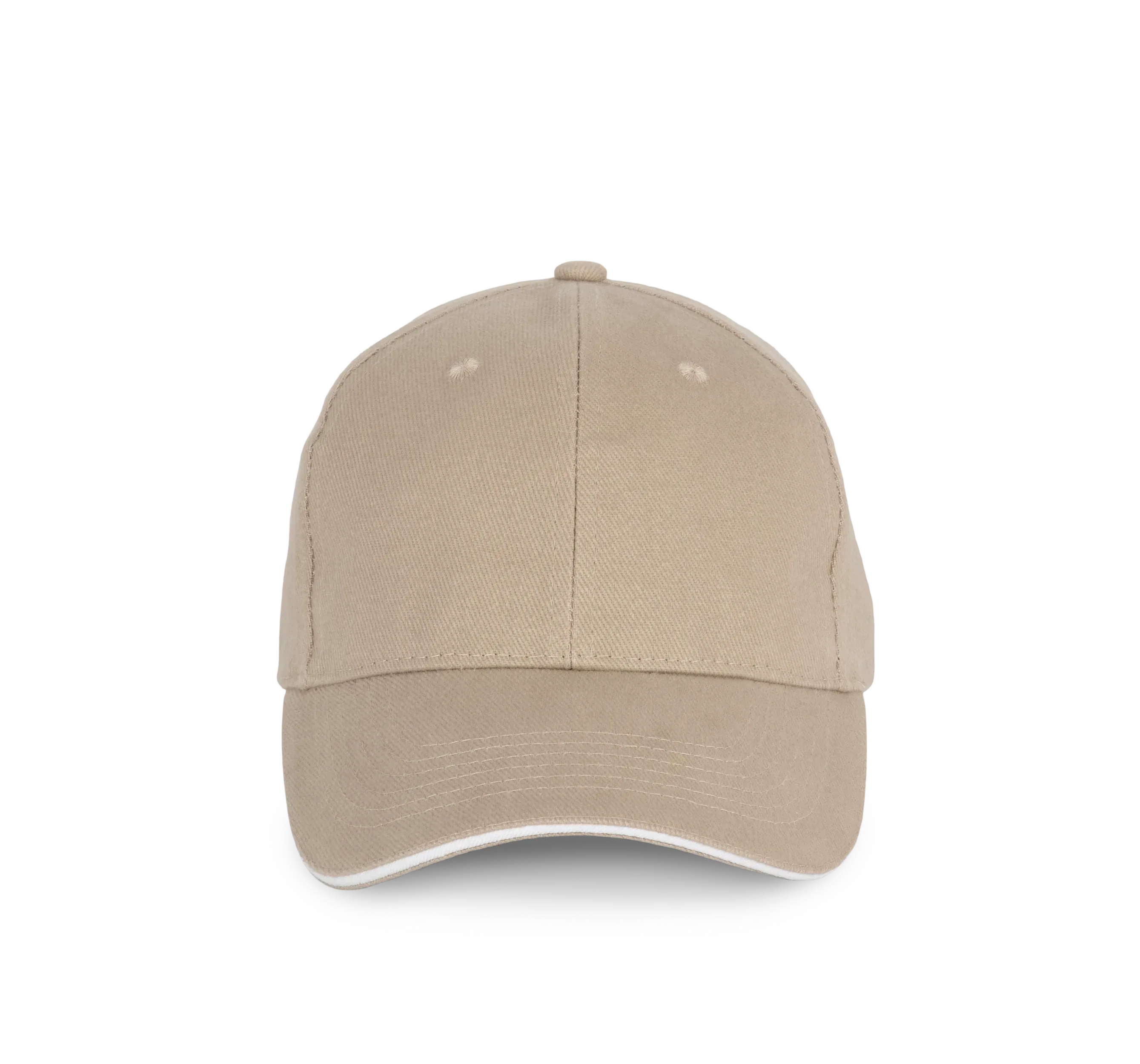 KP198 - Casquette en coton biologique à sandwich contrasté - 6 panneaux - Occifloc