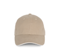 KP198 - Casquette en coton biologique à sandwich contrasté - 6 panneaux - Occifloc