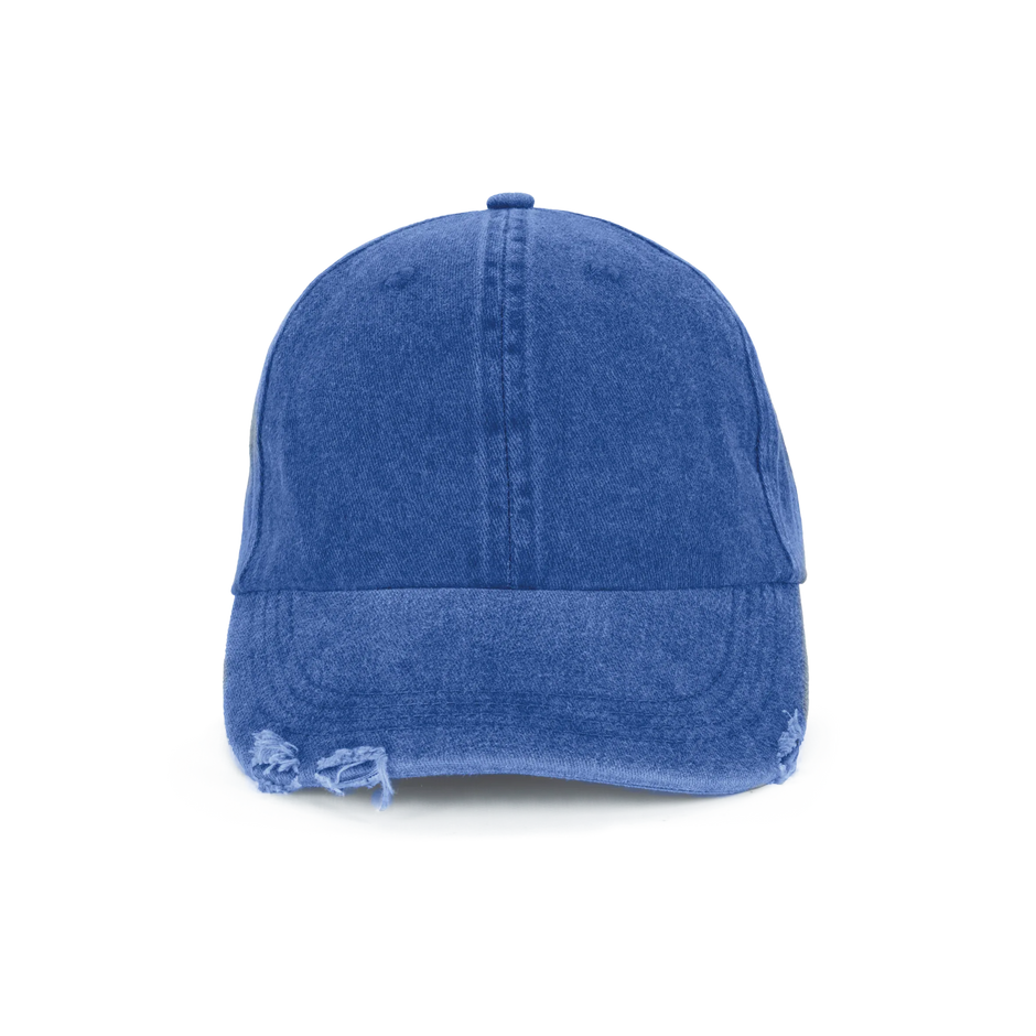 KP235 - Casquette vintage effet déchiré - 6 panneaux - Occifloc