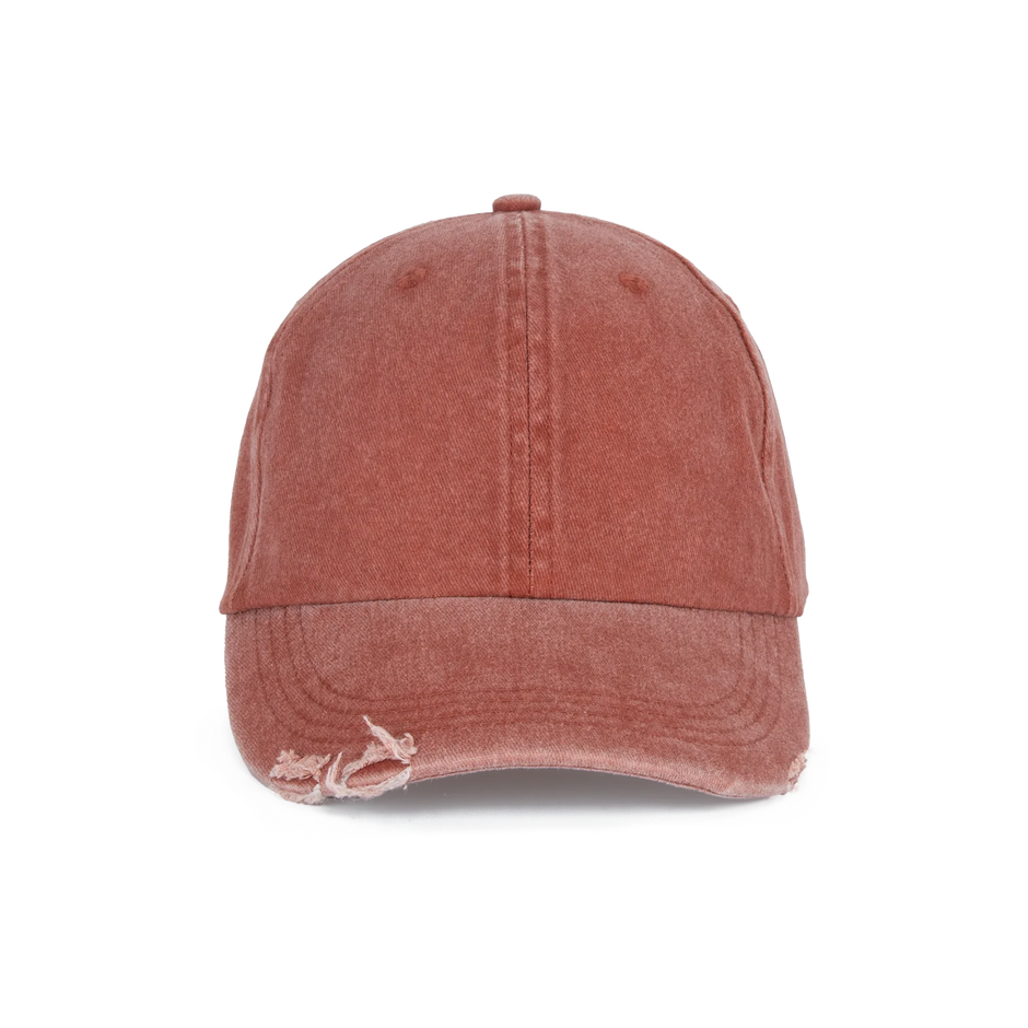 KP235 - Casquette vintage effet déchiré - 6 panneaux - Occifloc