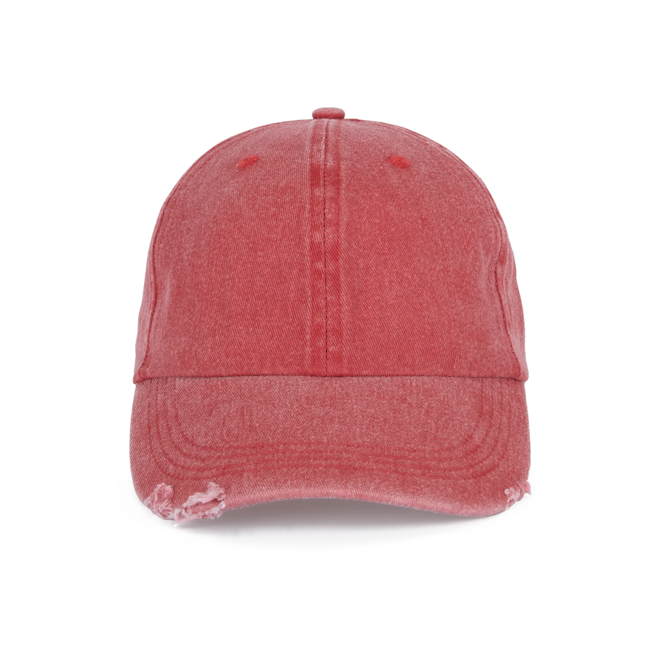 KP235 - Casquette vintage effet déchiré - 6 panneaux - Occifloc