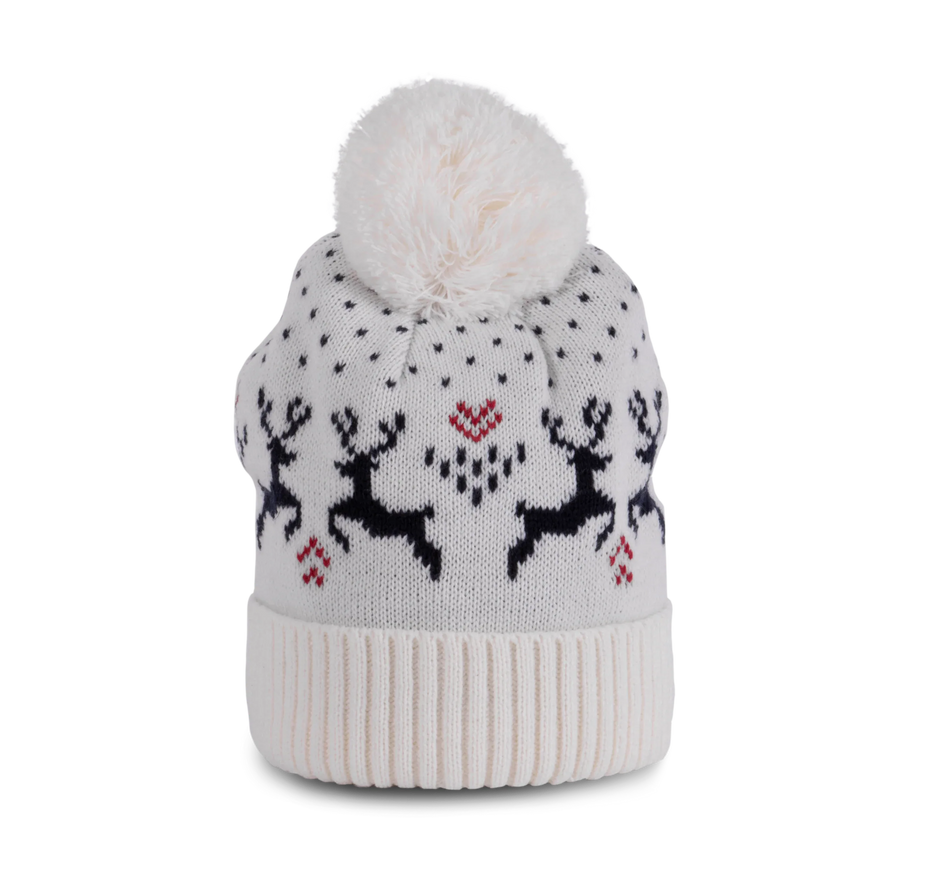 KP512 - Bonnet de Noël motifs rennes - Occifloc