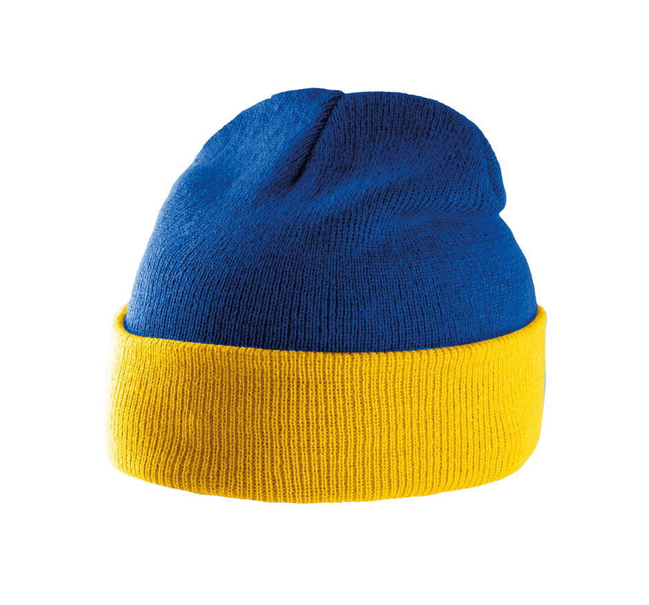 KP514 - Bonnet bicolore avec revers - Occifloc