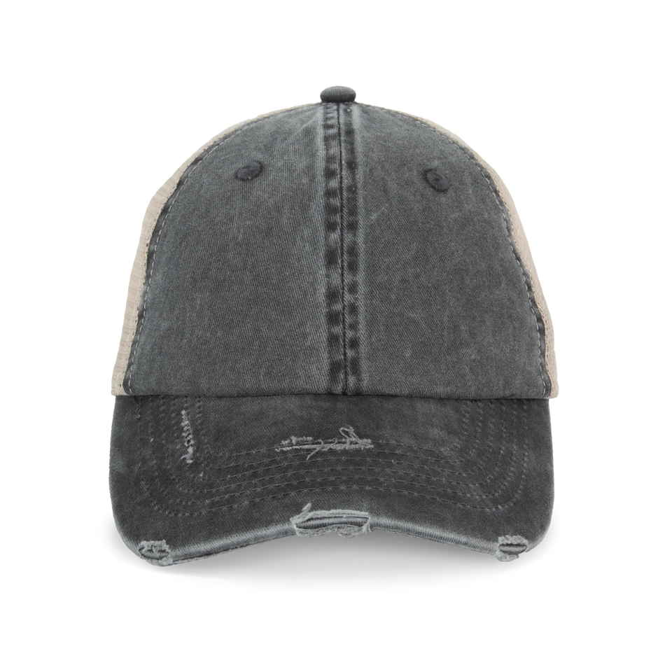 NS027 - Casquette trucker écoresponsable effet déchiré unisexe - Occifloc