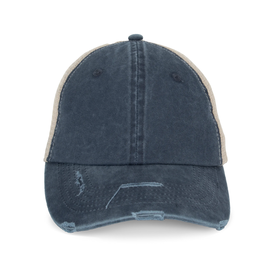 NS027 - Casquette trucker écoresponsable effet déchiré unisexe - Occifloc