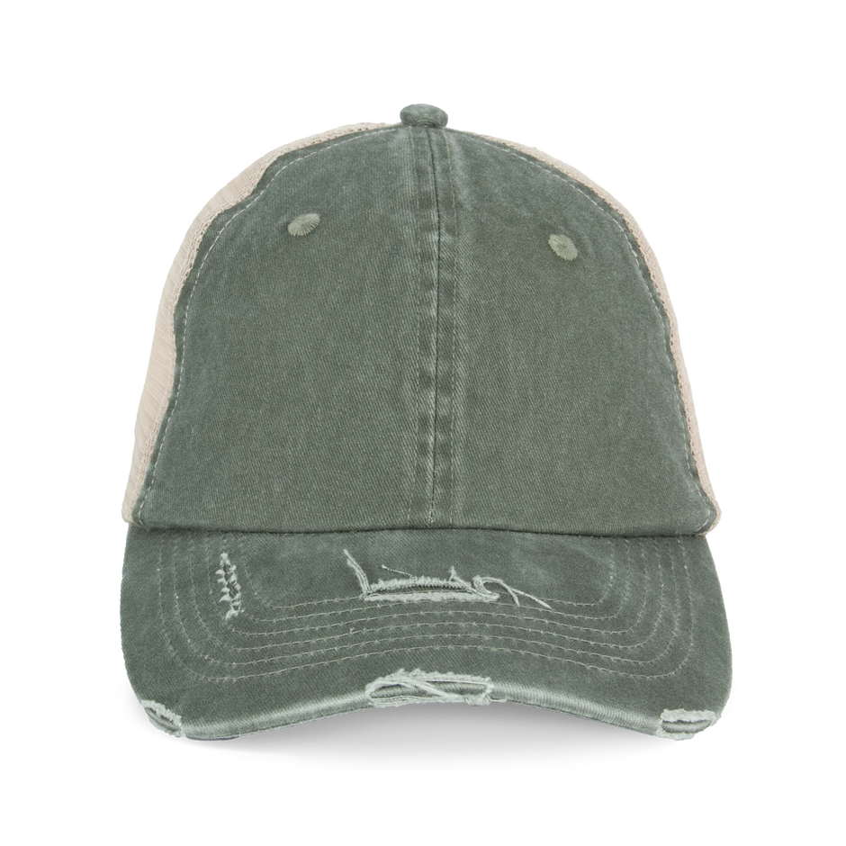 NS027 - Casquette trucker écoresponsable effet déchiré unisexe - Occifloc