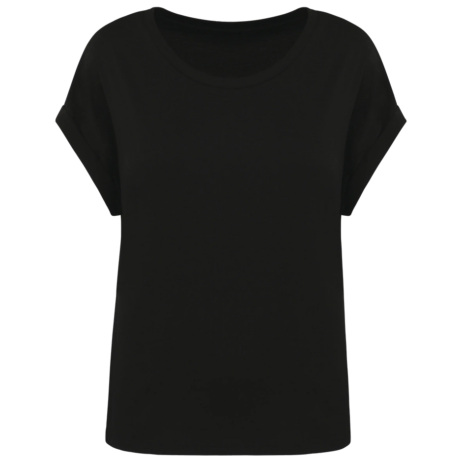 NS309 - T-shirt écoresponsable manches à revers femme - Occifloc