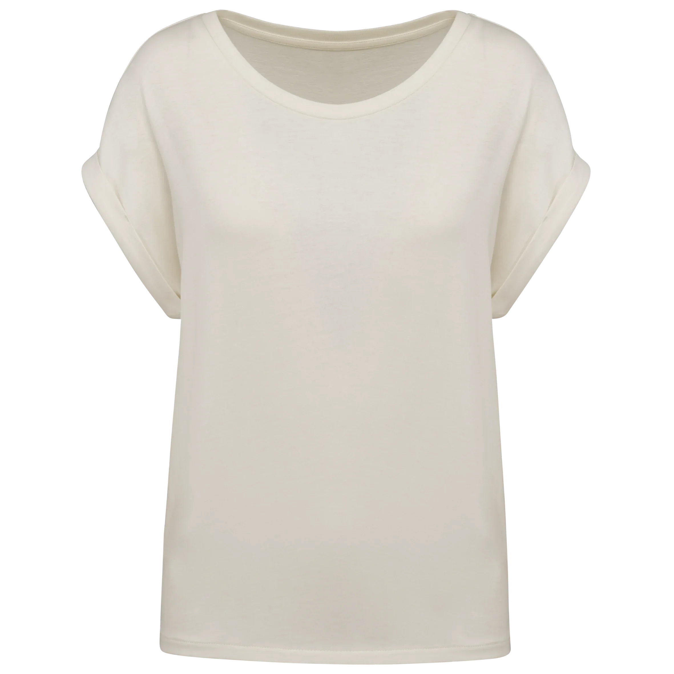 NS309 - T-shirt écoresponsable manches à revers femme - Occifloc
