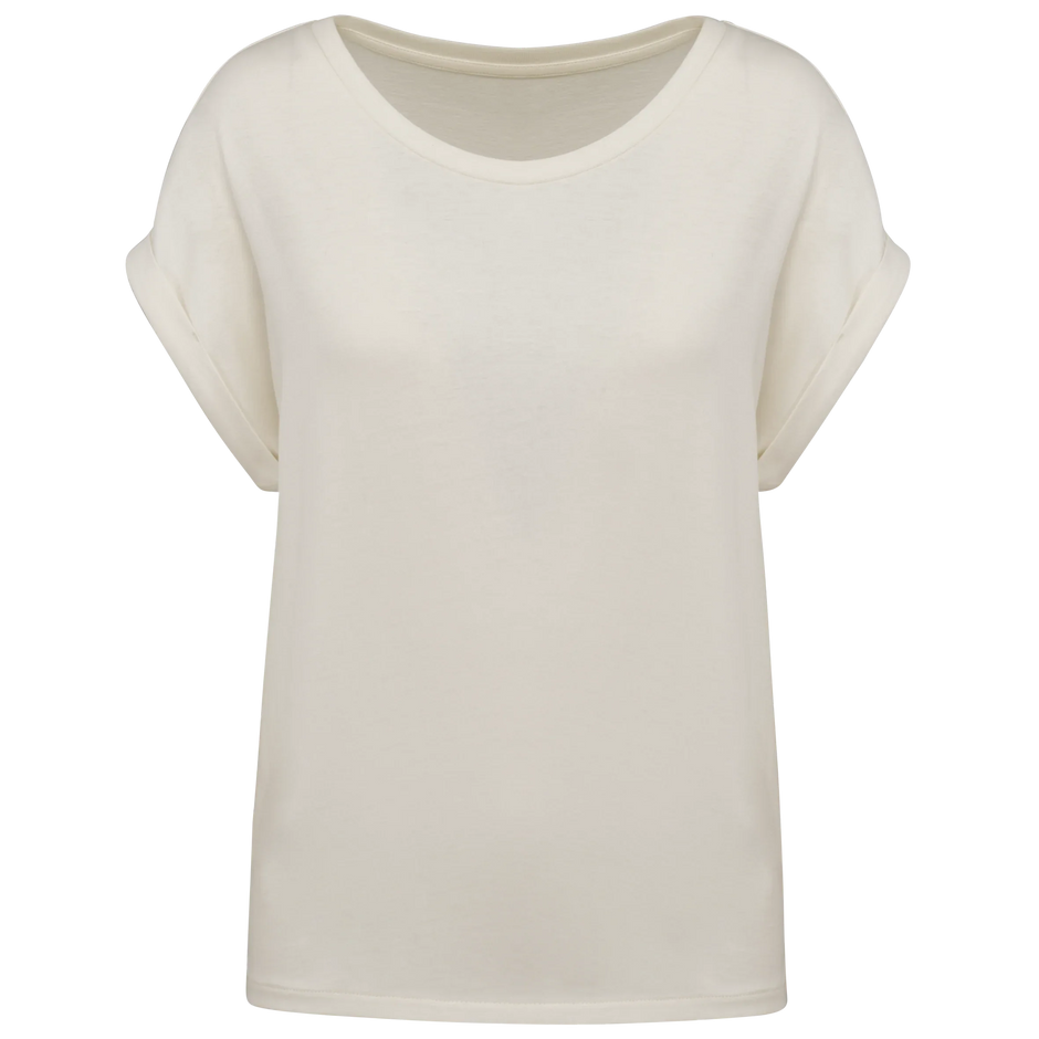 NS309 - T-shirt écoresponsable manches à revers femme - Occifloc