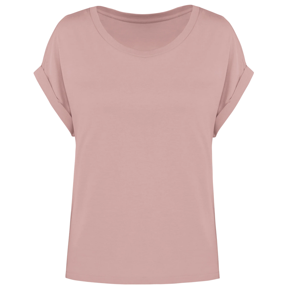 NS309 - T-shirt écoresponsable manches à revers femme - Occifloc