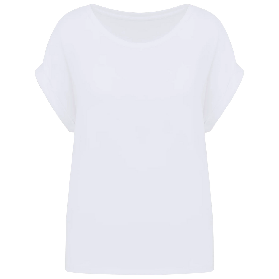 NS309 - T-shirt écoresponsable manches à revers femme - Occifloc