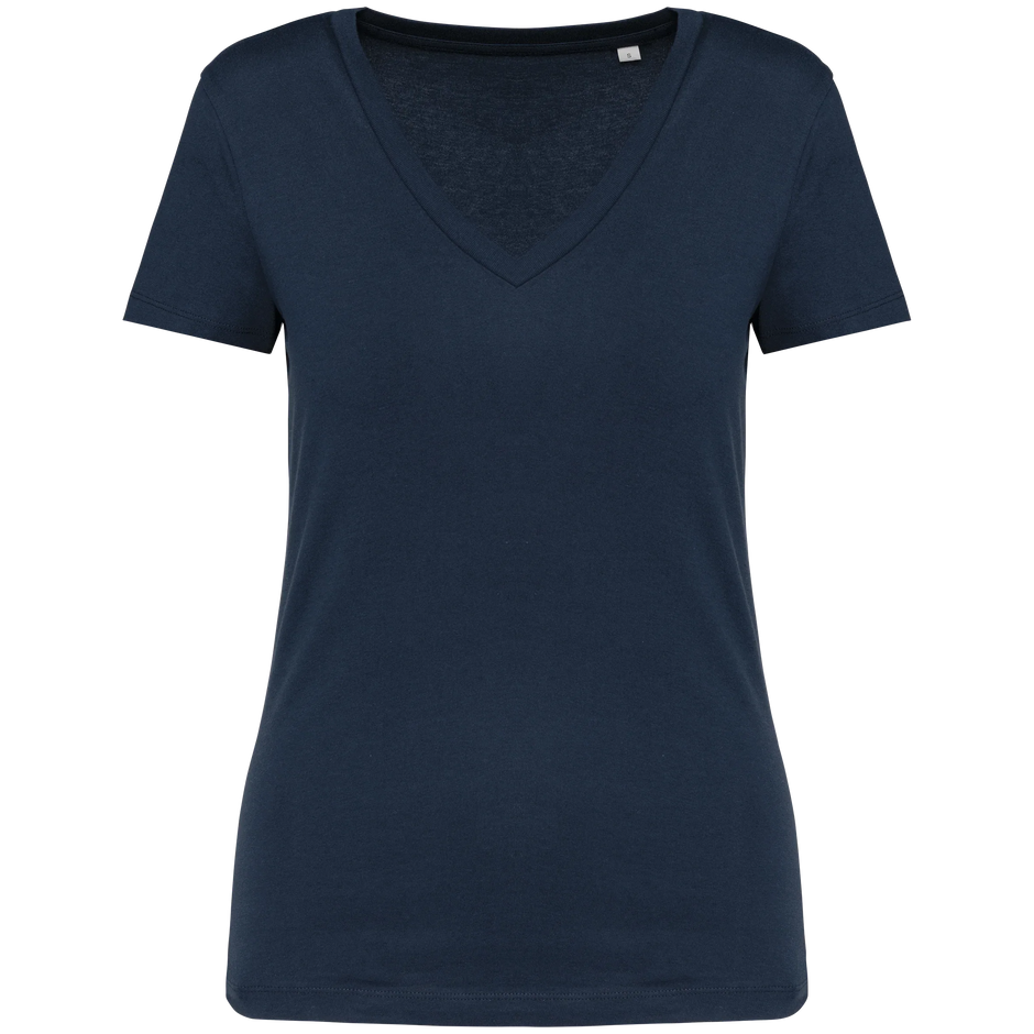 NS334 - T-shirt écoresponsable col V femme - Occifloc