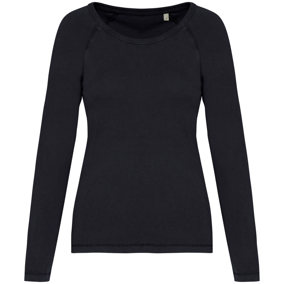 NS339 - T-shirt écoresponsable raglan manches longues femme - Occifloc