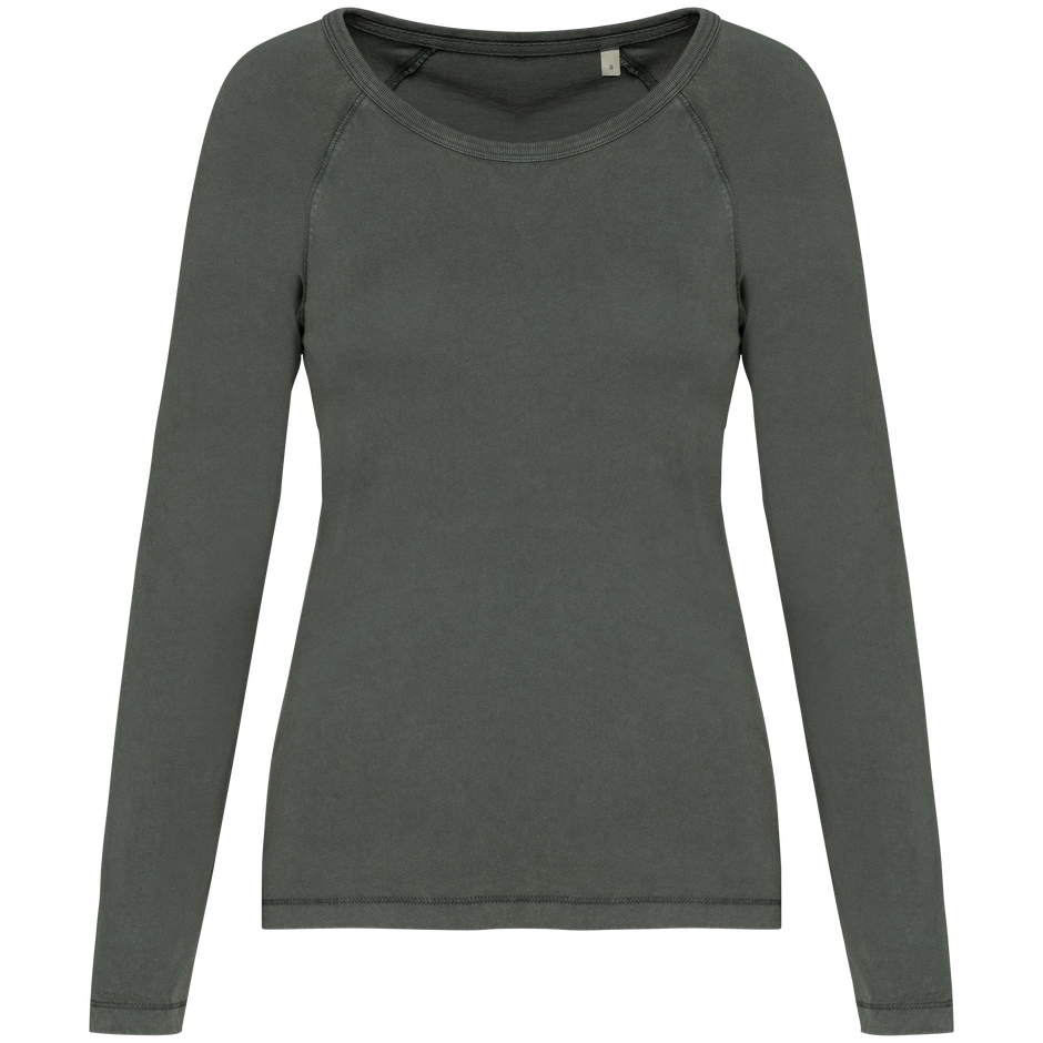 NS339 - T-shirt écoresponsable raglan manches longues femme - Occifloc