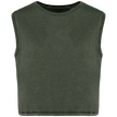 NS342 - T-shirt écoresponsable crop sans manche femme - Occifloc