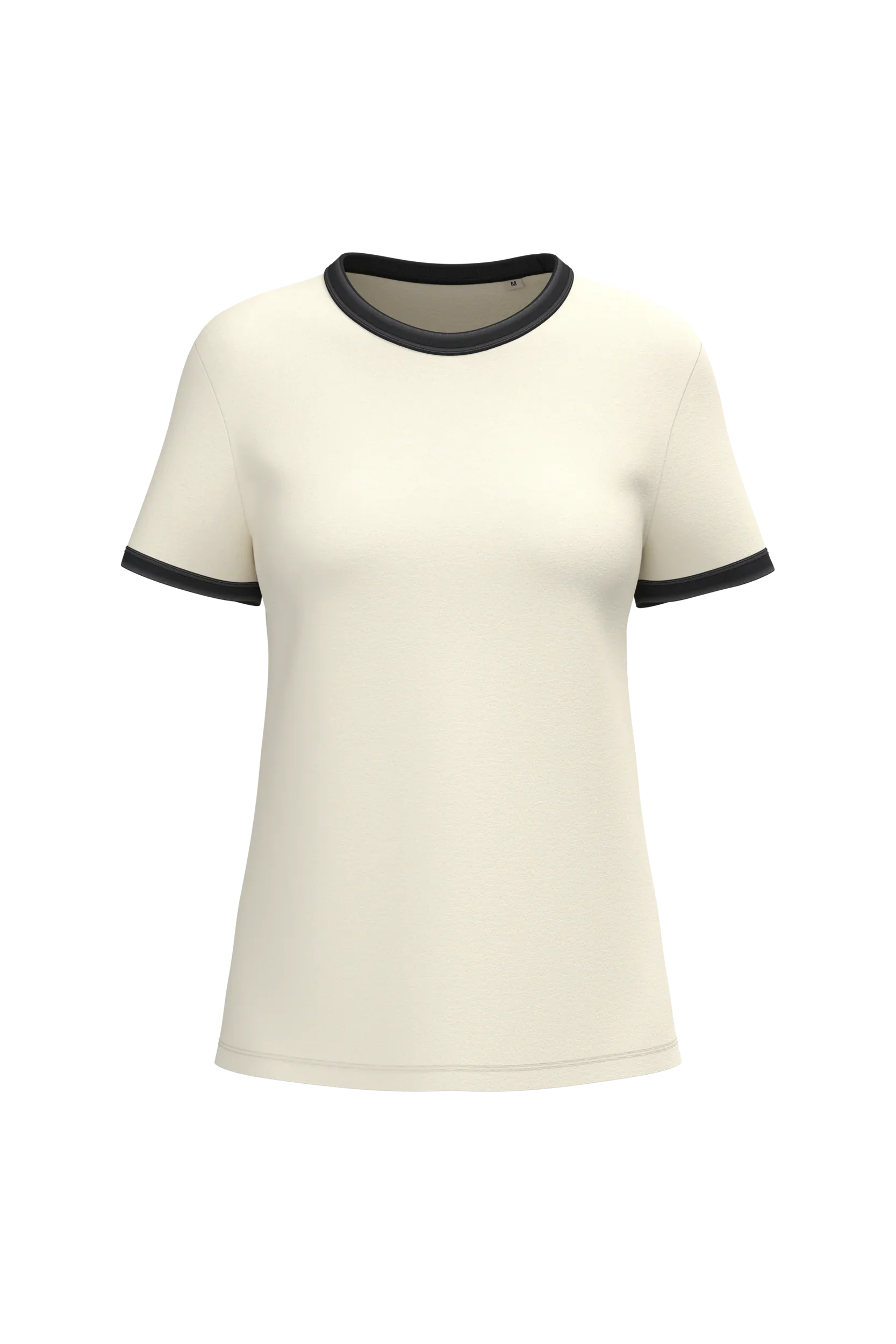 NS361 - T-shirt ringer écoresponsable à bords contrastés effet délavé femme - Occifloc