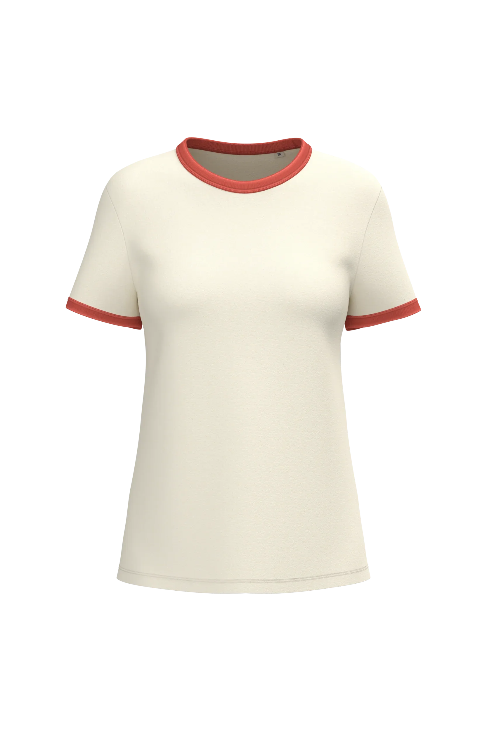 NS361 - T-shirt ringer écoresponsable à bords contrastés effet délavé femme - Occifloc