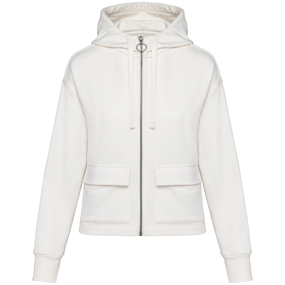 NS409 - Sweat-shirt écoresponsable zippé à capuche French Terry femme - Occifloc
