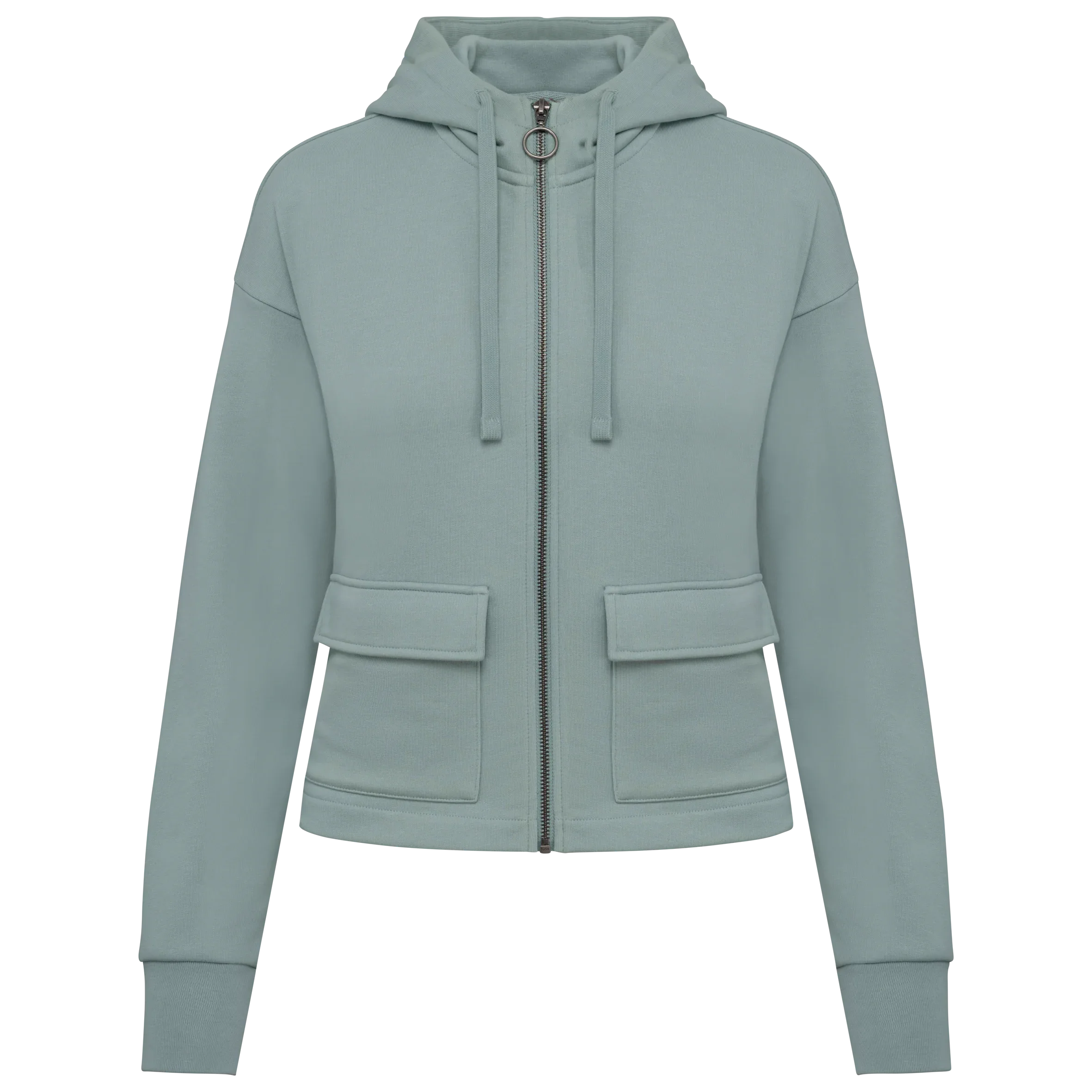 NS409 - Sweat-shirt écoresponsable zippé à capuche French Terry femme - Occifloc