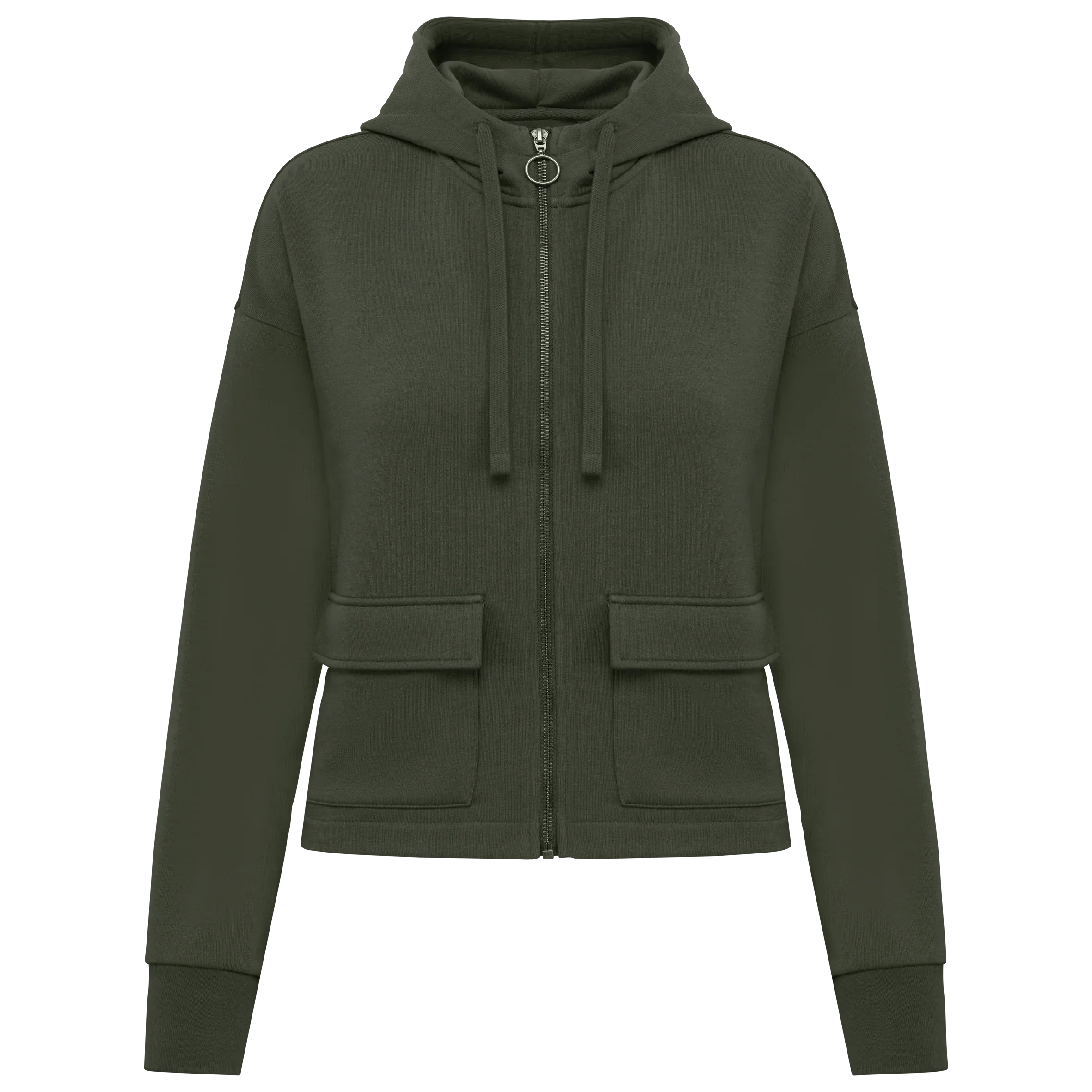 NS409 - Sweat-shirt écoresponsable zippé à capuche French Terry femme - Occifloc