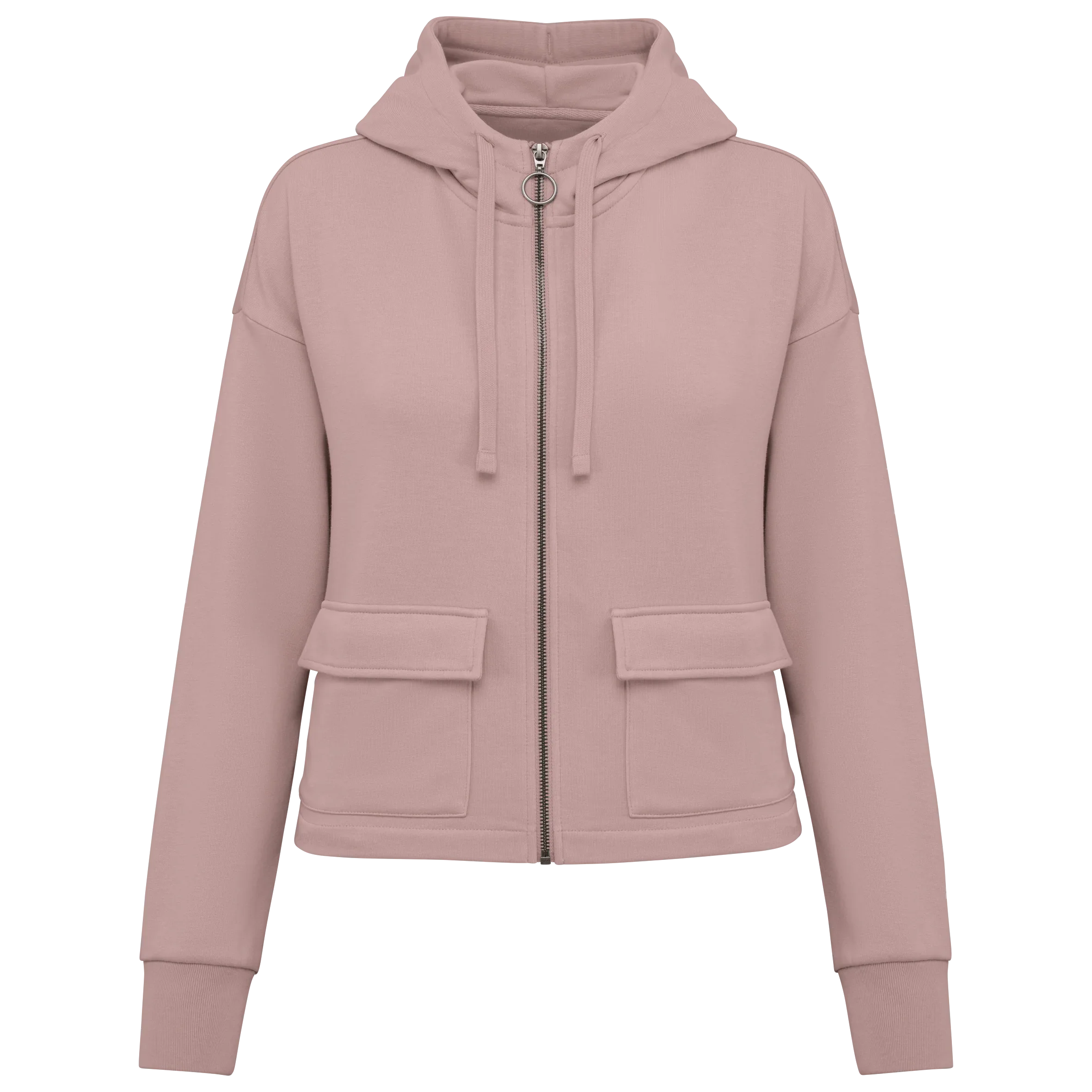 NS409 - Sweat-shirt écoresponsable zippé à capuche French Terry femme - Occifloc