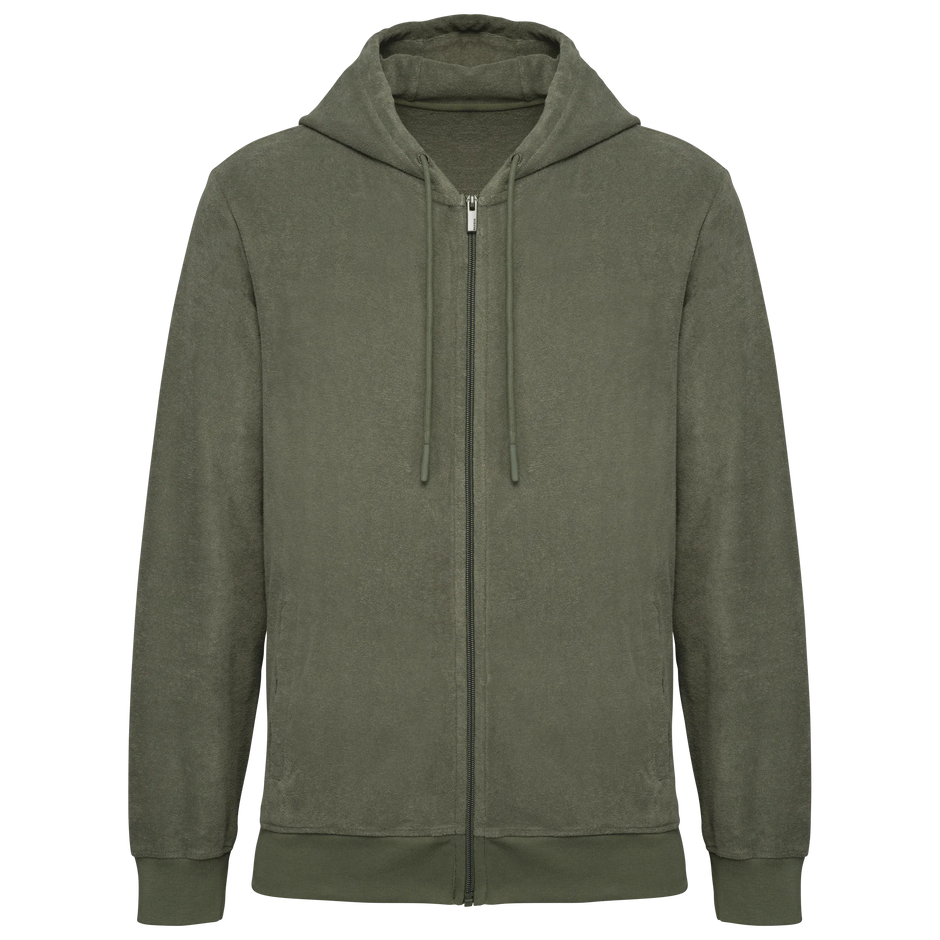 NS419 - Sweat-shirt écoresponsable en éponge zippé à capuche homme - Occifloc