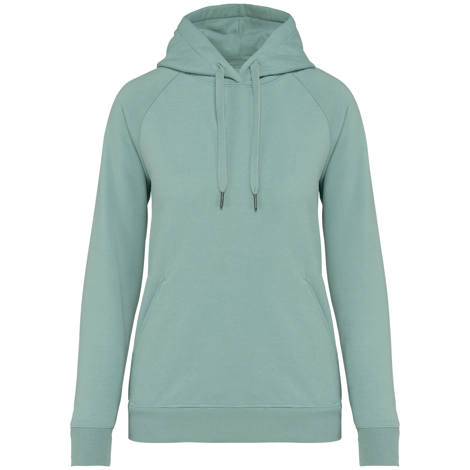 NS422 - Sweat-shirt écoresponsable à capuche raglan femme - Occifloc