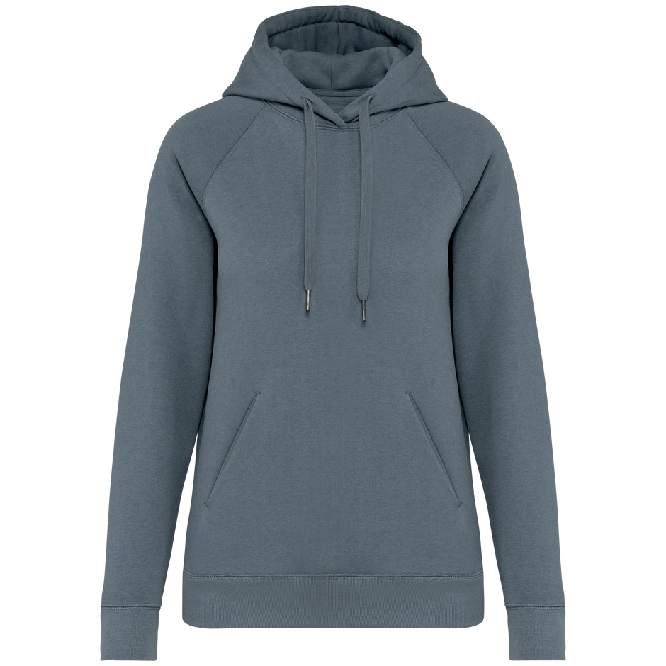 NS422 - Sweat-shirt écoresponsable à capuche raglan femme - Occifloc