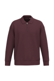 NS432 - Sweat-shirt écoresponsable quart zip col polo à épaules tombantes unisexe - Occifloc