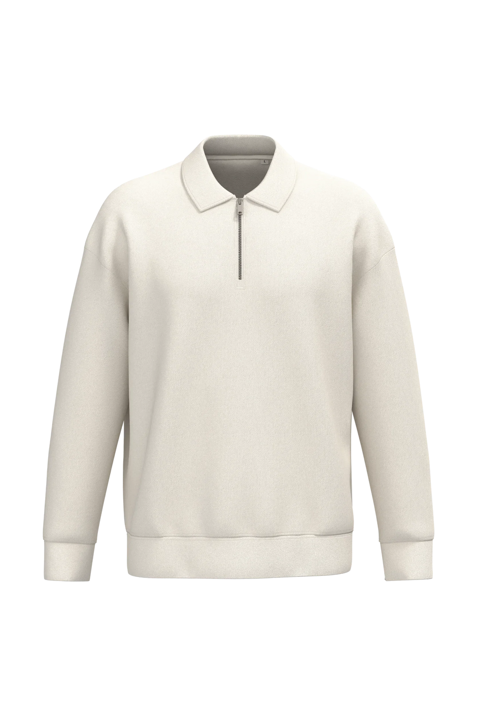 NS432 - Sweat-shirt écoresponsable quart zip col polo à épaules tombantes unisexe - Occifloc