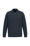 NS432 - Sweat-shirt écoresponsable quart zip col polo à épaules tombantes unisexe - Occifloc