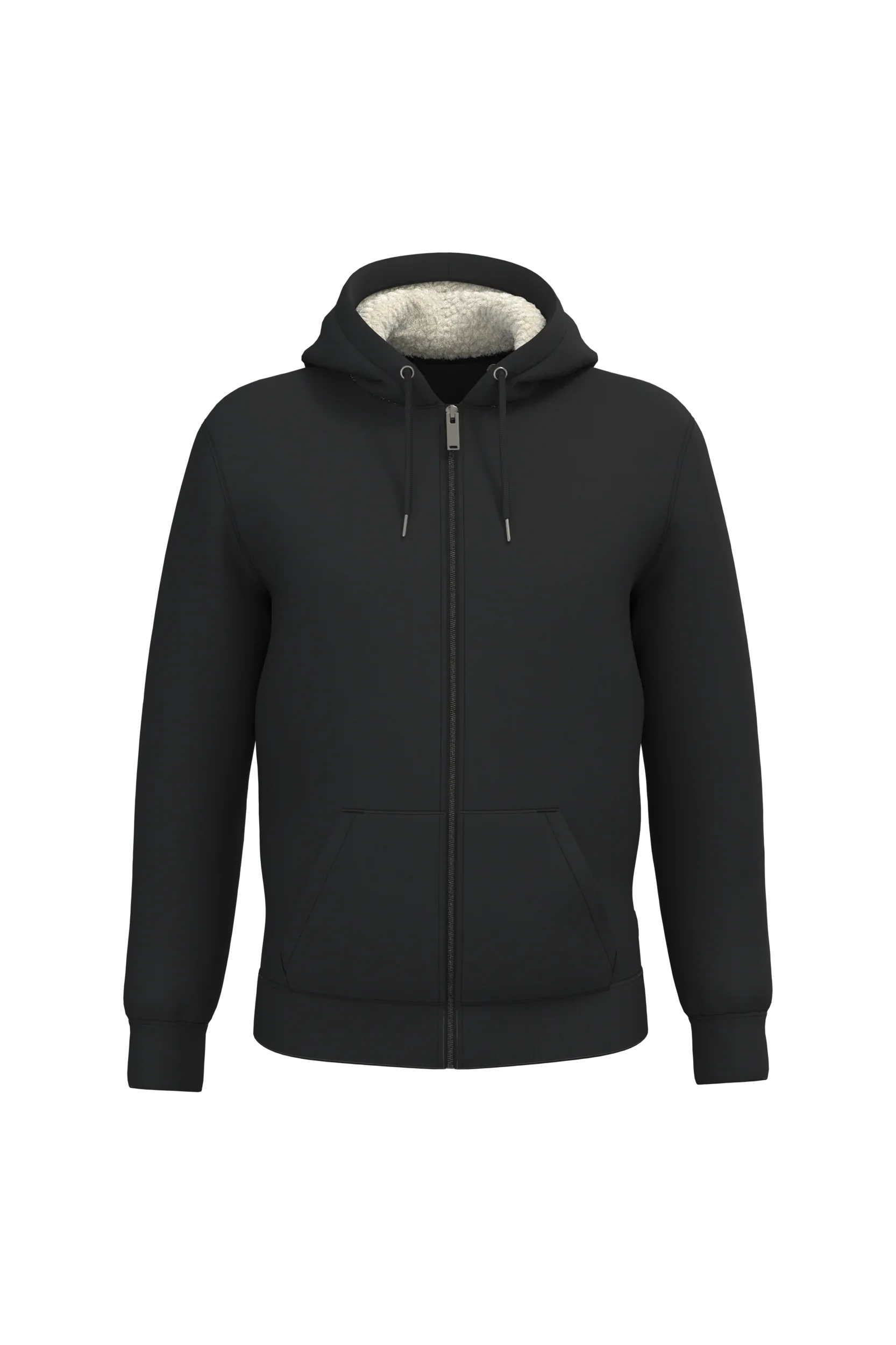 NS460 - Sweat-shirt écoresponsable zippé doublé en sherpa unisexe - Occifloc