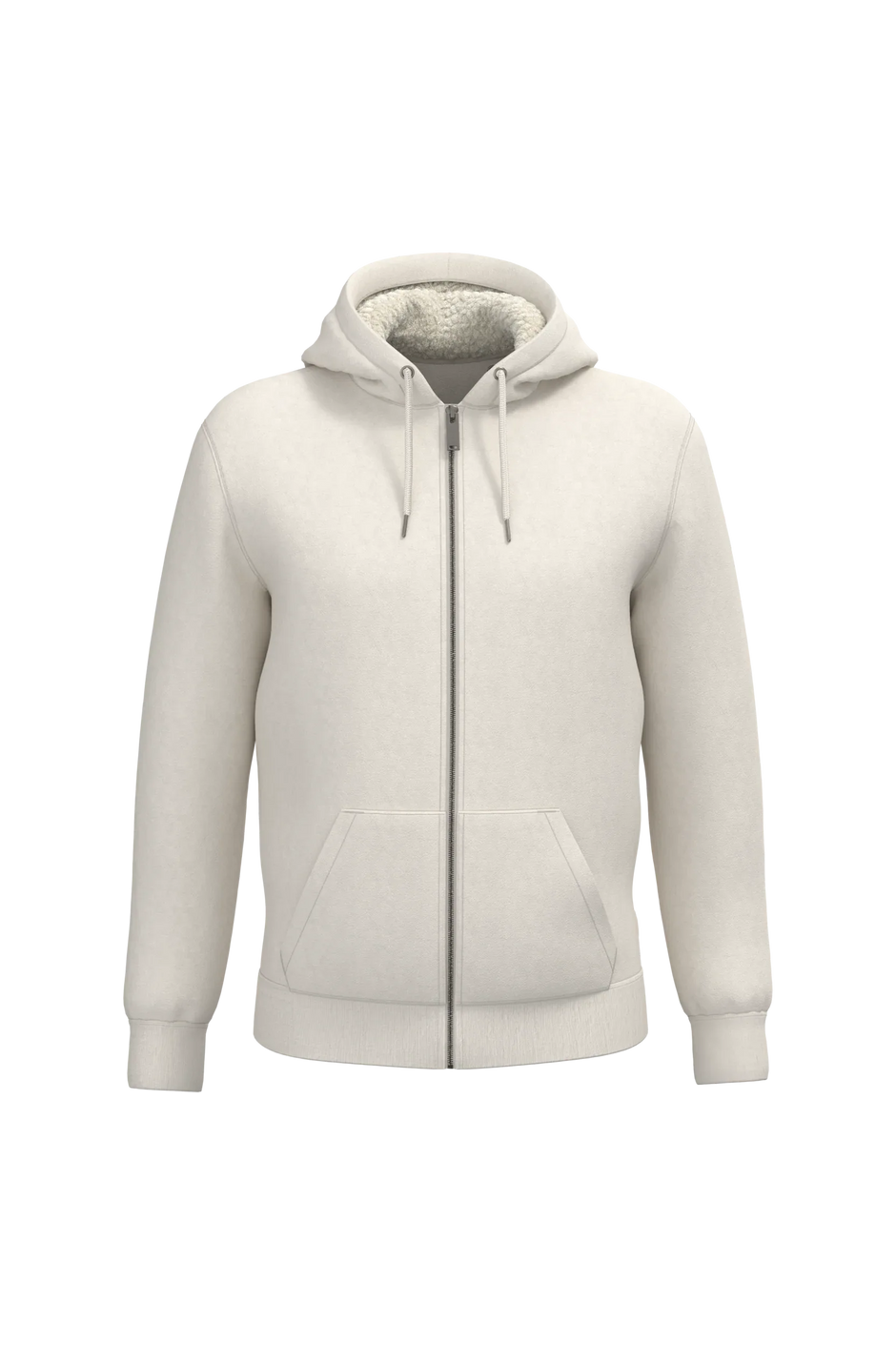 NS460 - Sweat-shirt écoresponsable zippé doublé en sherpa unisexe - Occifloc