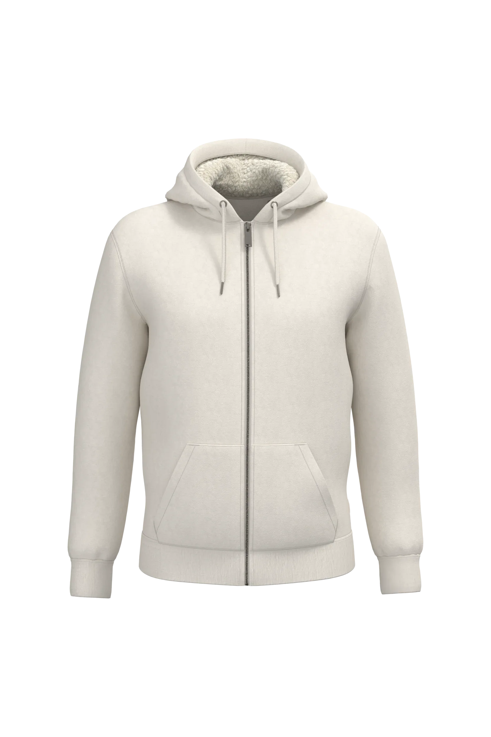 NS460 - Sweat-shirt écoresponsable zippé doublé en sherpa unisexe - Occifloc