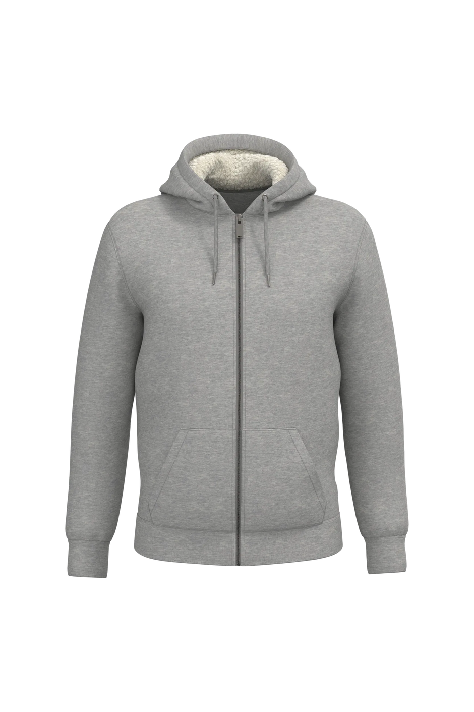 NS460 - Sweat-shirt écoresponsable zippé doublé en sherpa unisexe - Occifloc