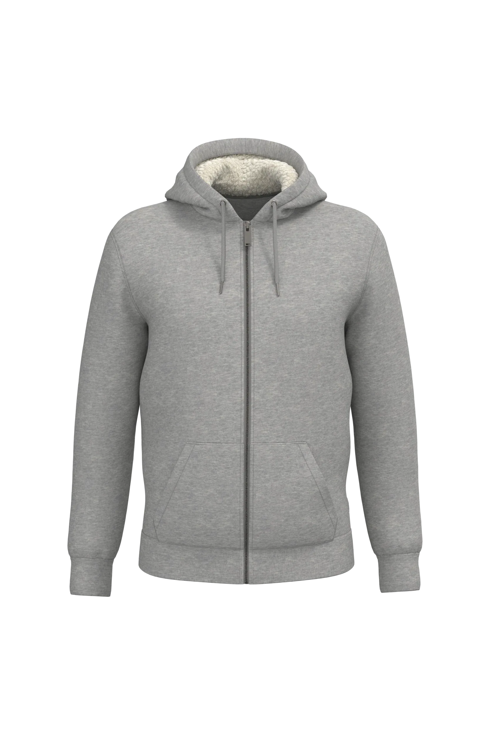 NS460 - Sweat-shirt écoresponsable zippé doublé en sherpa unisexe - Occifloc