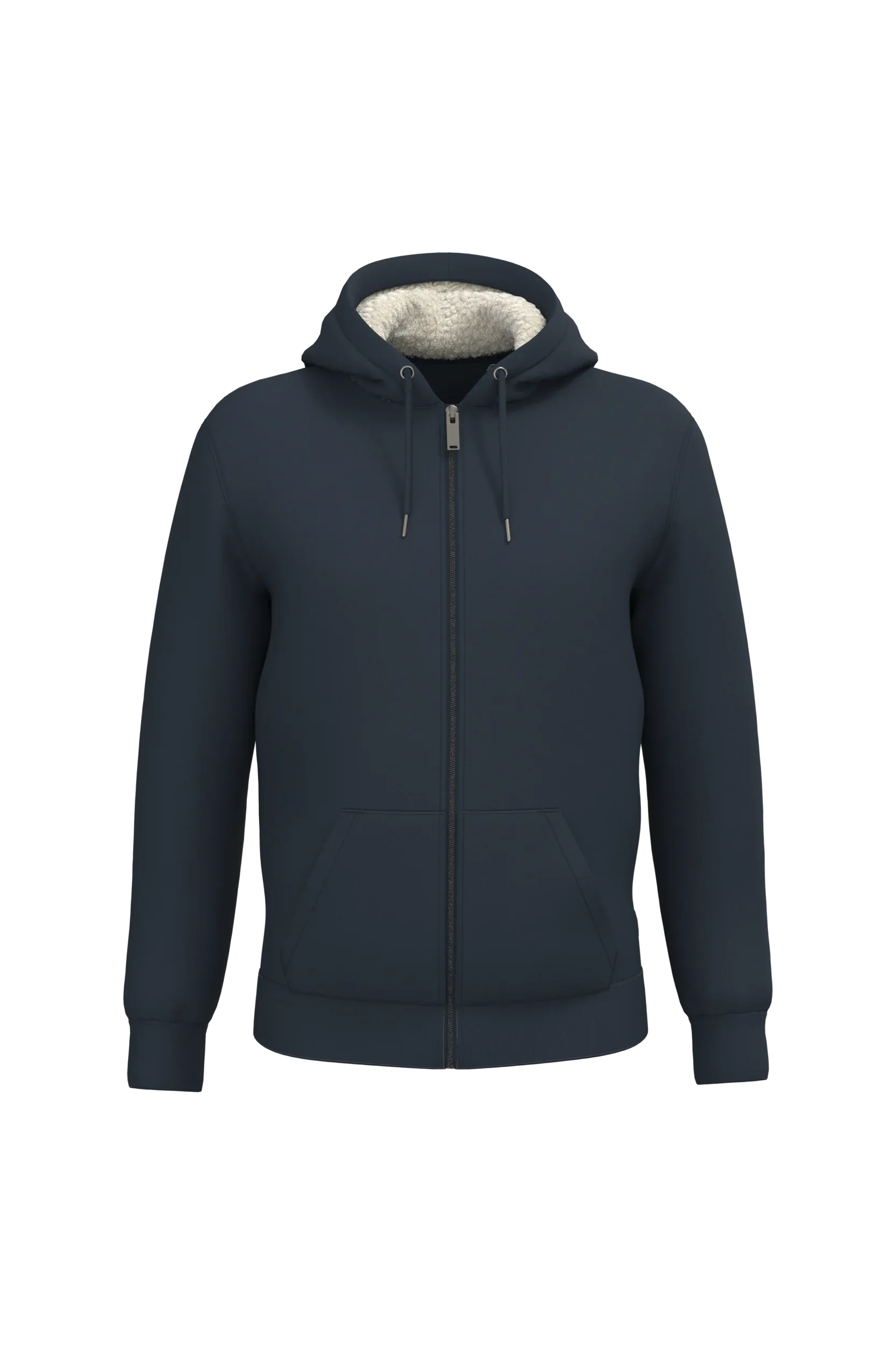 NS460 - Sweat-shirt écoresponsable zippé doublé en sherpa unisexe - Occifloc