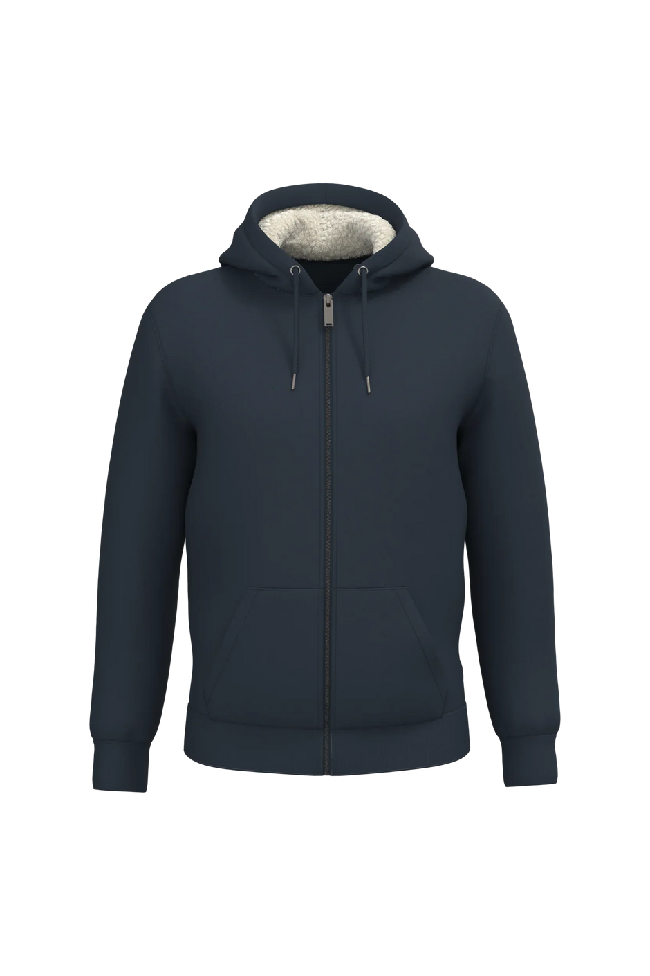 NS460 - Sweat-shirt écoresponsable zippé doublé en sherpa unisexe - Occifloc