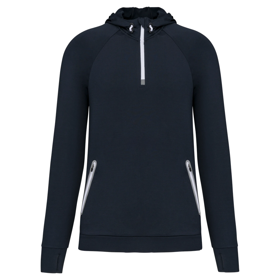 PA360 - Sweat-shirt à capuche 1/4 zip sport unisexe - Occifloc