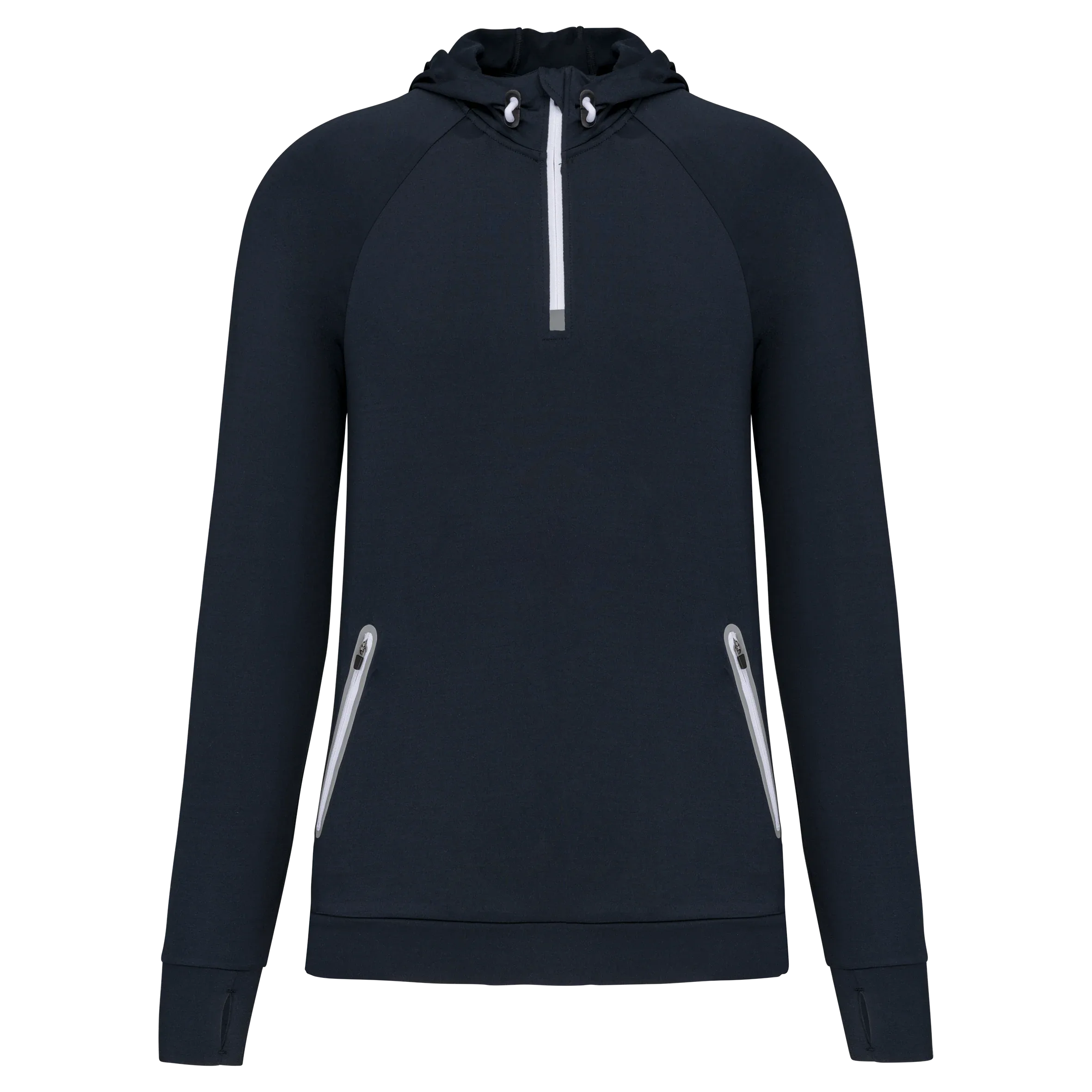 PA360 - Sweat-shirt à capuche 1/4 zip sport unisexe - Occifloc