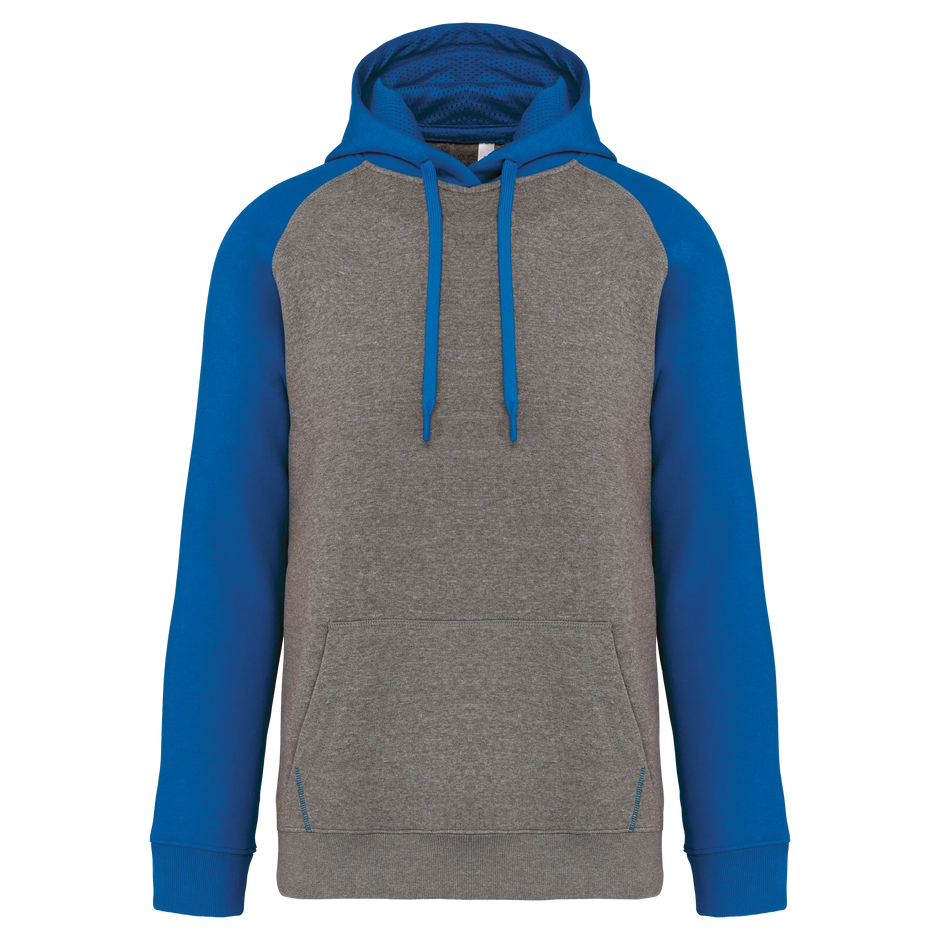 PA369 - Sweat-shirt à capuche bicolore unisexe - Occifloc