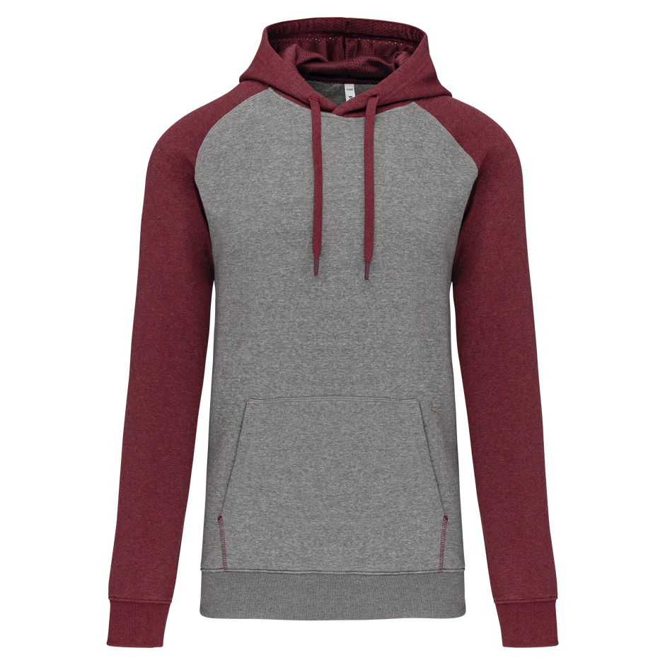 PA369 - Sweat-shirt à capuche bicolore unisexe - Occifloc