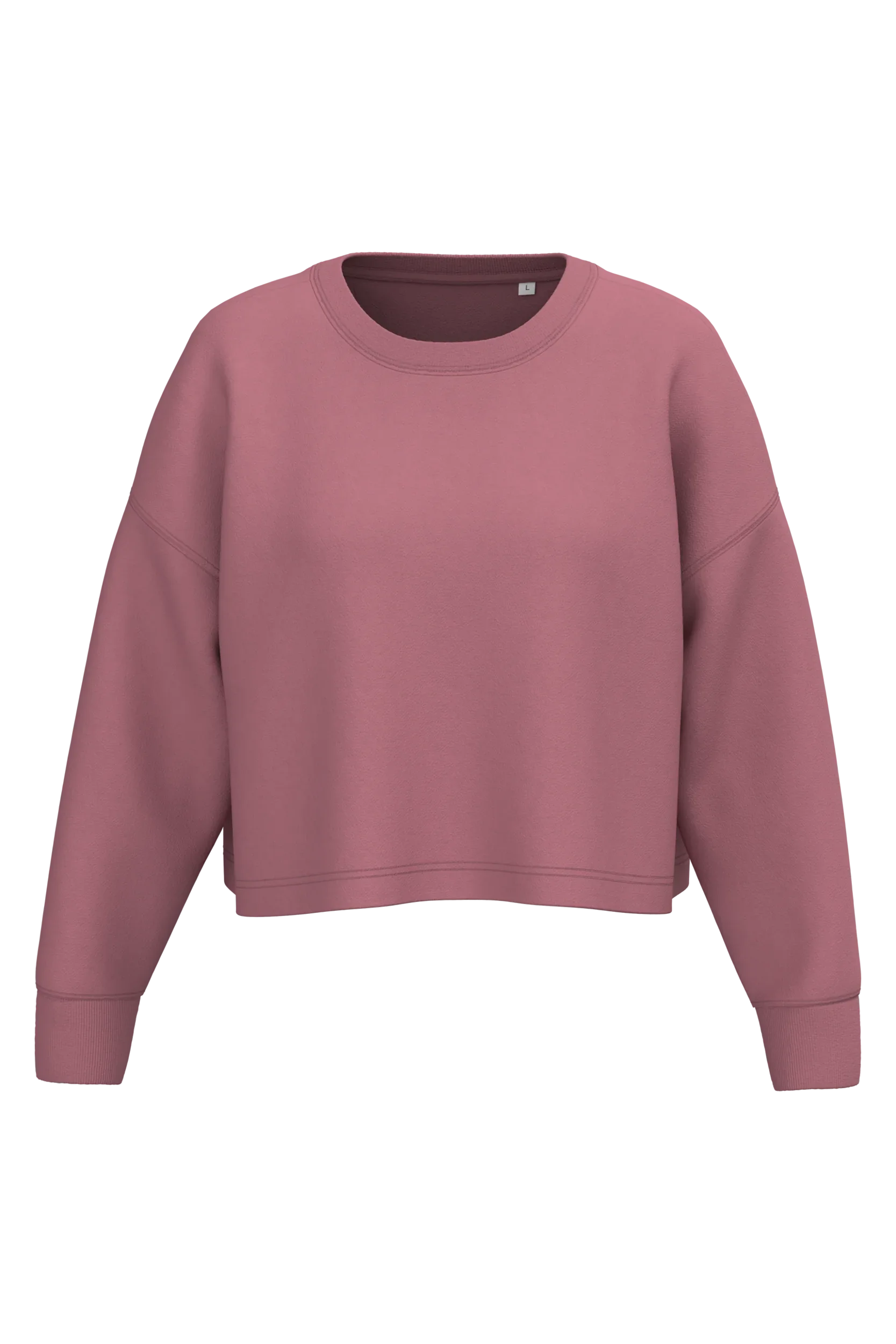 PA395 - Sweat-shirt crop col rond femme - Occifloc