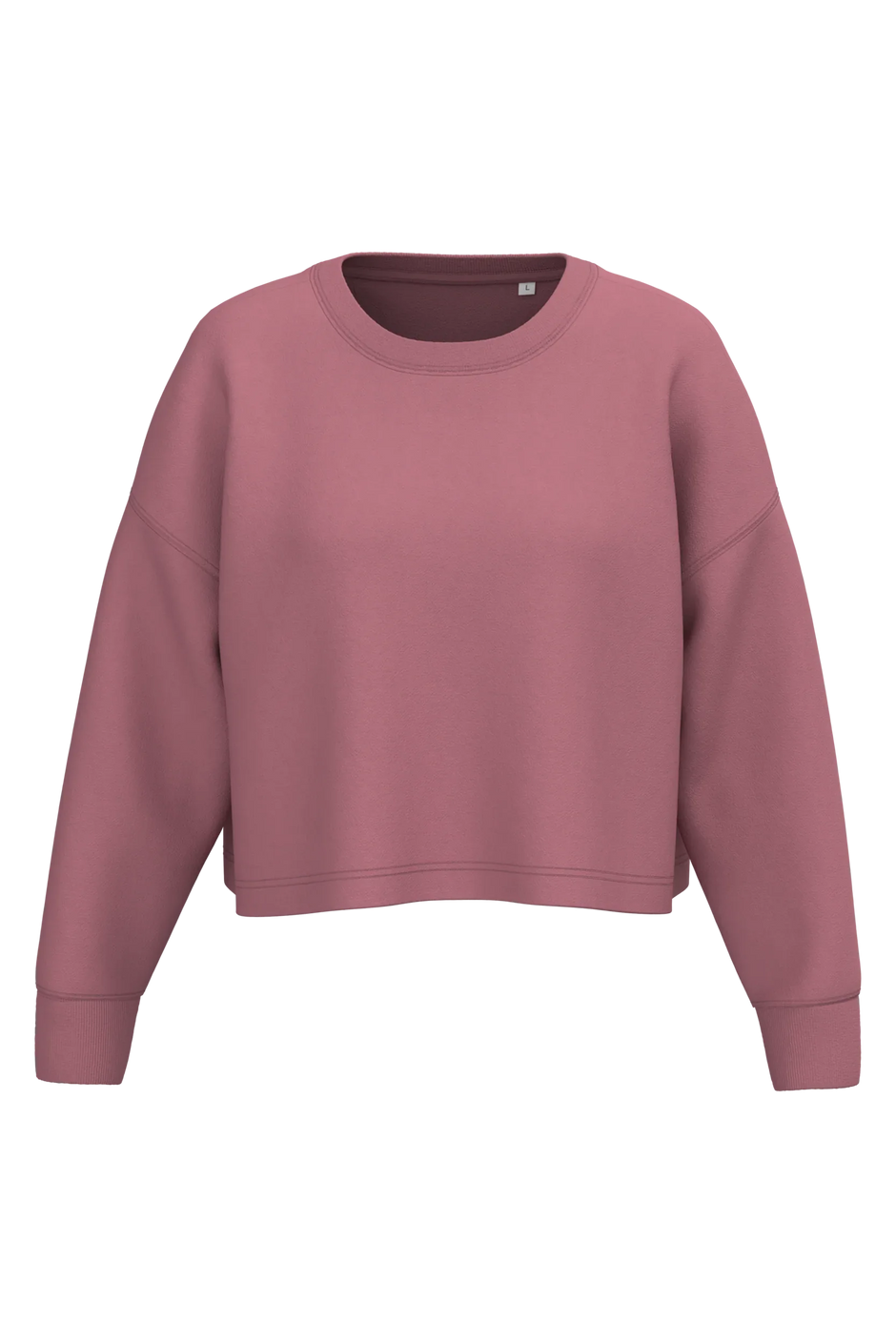 PA395 - Sweat-shirt crop col rond femme - Occifloc