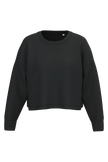 PA395 - Sweat-shirt crop col rond femme - Occifloc