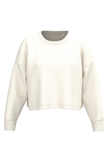 PA395 - Sweat-shirt crop col rond femme - Occifloc