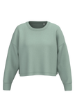 PA395 - Sweat-shirt crop col rond femme - Occifloc