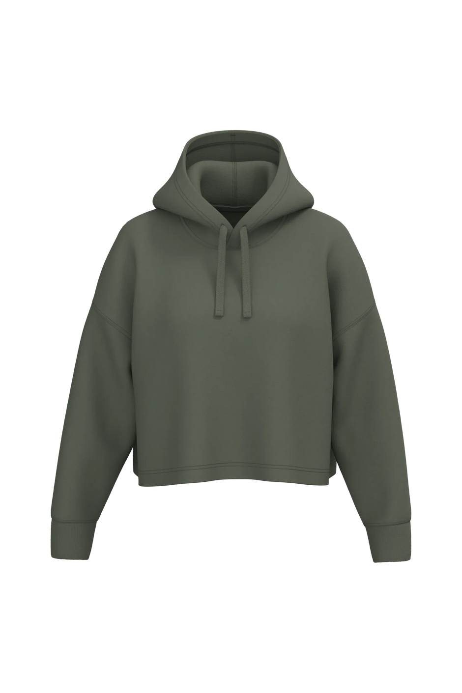 PA396 - Sweat-shirt crop à capuche femme - Occifloc